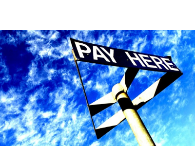 pay here sign